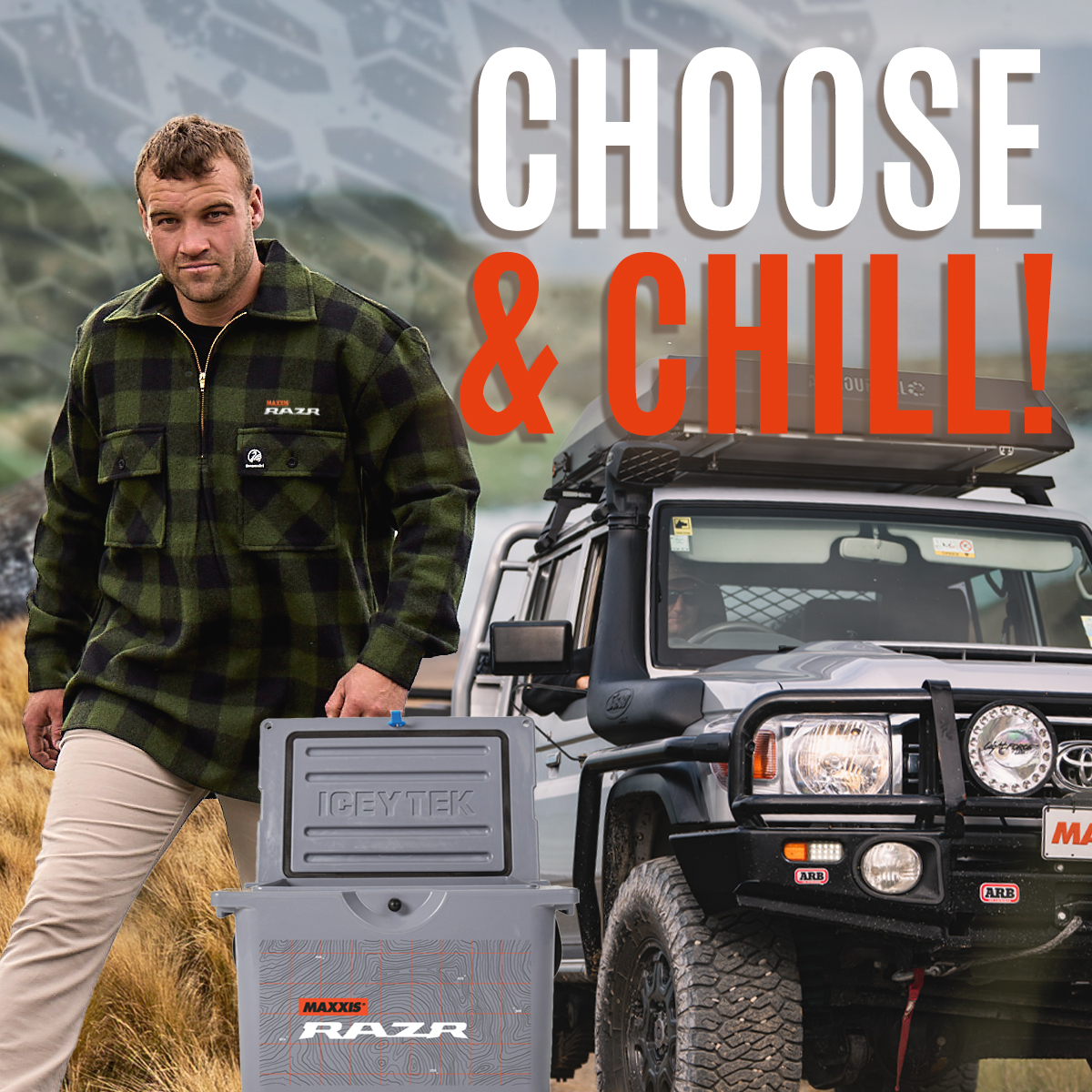 Maxxis Rarz choose and chill promotion image.